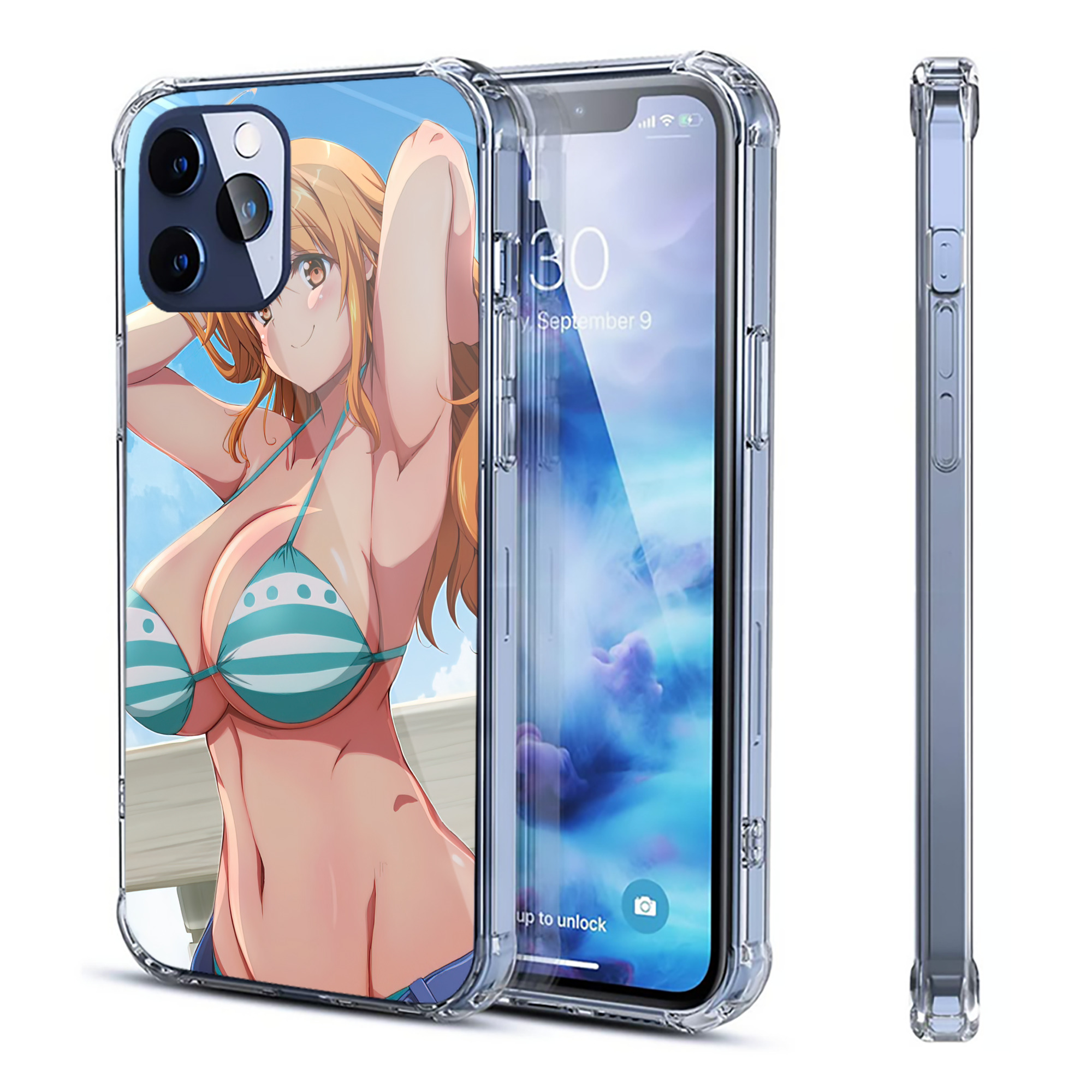 （画像用） ワンピース ONE PIECE 【iPhone 12シリーズ対応】透明スマホケース（クリアソフトケース）
